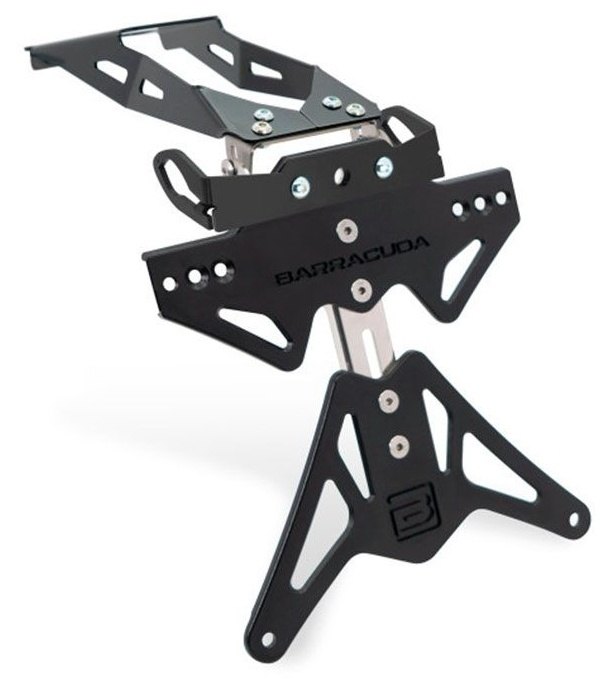 ■詳細説明The BARRACUDA NUMBER PLATE HOLDER kits if installed correctly(seespecifications below) comply with the current regulations ofthehighway codeOur LICENSE PLATE HOLDERS are NOT homologated because it isNOTpossible to homologate the LICENSE PLATE kits withspecifichomologation certificate(this limit concerns BARRACUDA but also all companies onthemarket)For the CORRECT INSTALLATION in accordance with the law itisnecessary：- Adjust the INCLINATION to a maximum of 30度- TIGHTEN the joint well so that the inclination cannot bechangedduring travel voluntarily or even accidentally- Install the APPROVED LED BARRACUDA PLATE LIGHT- Complete the installation with the REFLECTIVE KIT- Ensure maximum visibility from the rear viewBARRACUDA PLATE HOLDERS are developed with the use ofnoblematerials such as aluminum and stainless steel thatguaranteelightness and strength at the same time.Each kit is specifically designed for individualmotorcyclesoffering a complete assembly kit with everything youneed.All BARRACUDA PLATE KITS are complete with instructions andassemblykits and do NOT require any modification to the originalparts ofthe motorcycle for installation.During installation、 it is important to adjust the inclinationofthe plate to the maximum limit of 30度 established by the law ofthehighway code and then fix and lock the joint.■注意点※License plate light is to be purchased separately.※Original arrows and license plate light are not compatible.※ナンバープレートサイズが日本の規格ではない場合があります。取り付ける際にはステーによる加工などが必要なりますのでご注意ください。※取り扱い説明書が付属する場合は、英語となります。※輸入商材の為、納期が遅れる場合がございます。あらかじめご了承ください。※画像には他の商品が含まれている場合があります。※メーカー都合により商品の仕様変更がある場合がございます。ご了承ください。　※画像はイメージです。■適合車種XSR 900&ensp;XSR 900 年式: 22-23