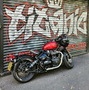 Motone Customs モートーンカスタムズ スラッシュカットマフラー MAYHEM BONNEVILLE BOBBER ボンネビル ボバー SPEEDMASTER スピードマスター TRIUMPH トライアンフ フルエキゾーストマフラー マフラー(2)