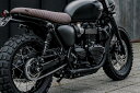 Motone Customs モートーンカスタムズ フルエキゾーストマフラー H-BOMB バッフル付き BONNEVILLE T100 ボンネビルT100 T120 ボンネビルT120 TRIUMPH トライアンフ マフラー(2)