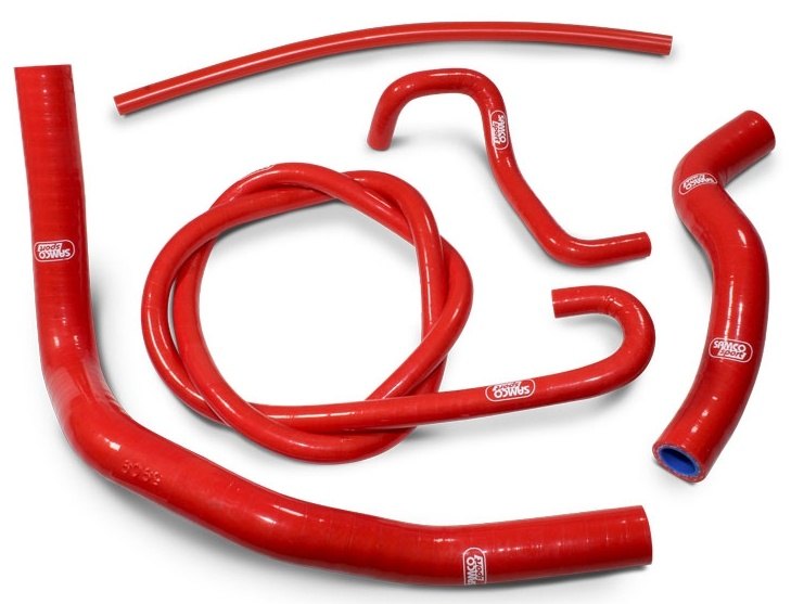 Radiator Kits - SAMCO SPORT サムコスポーツ クーラントホース(ラジエーターホース) GSX-S 125 GSX-R SUZUKI スズキ ラジエーター 冷却関連 エンジン カラー：レッド