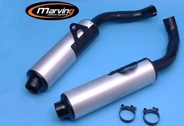 Marving マーヴィング デュアルマフラー Cylindrical VFR 750 F HONDA ホンダ スリップオンマフラー マフラー