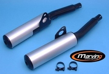 Marving マーヴィング デュアルマフラー Cylindrical GPZ 1000 RX KAWASAKI カワサキ スリップオンマフラー マフラー