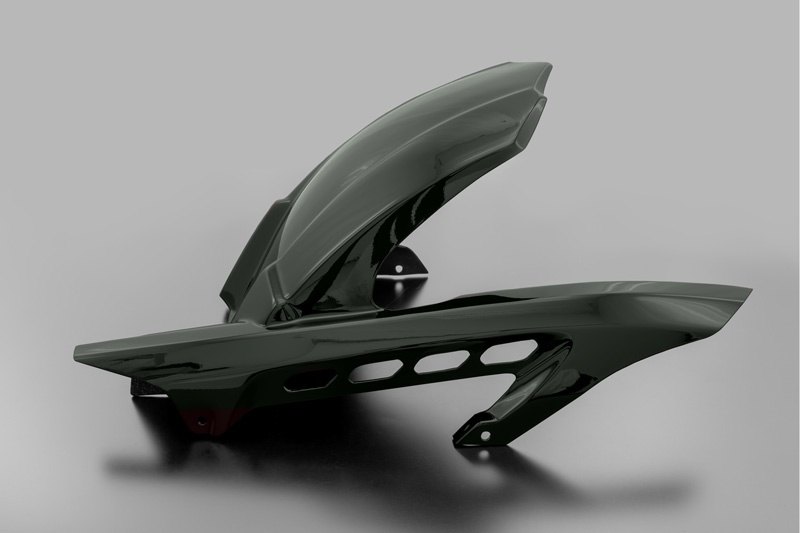 ARCHI アーキ リアフェンダー Z900RS Cafe KAWASAKI カワサキ フェンダー関連 外装 タイプ：キャンディグリーン／FRP