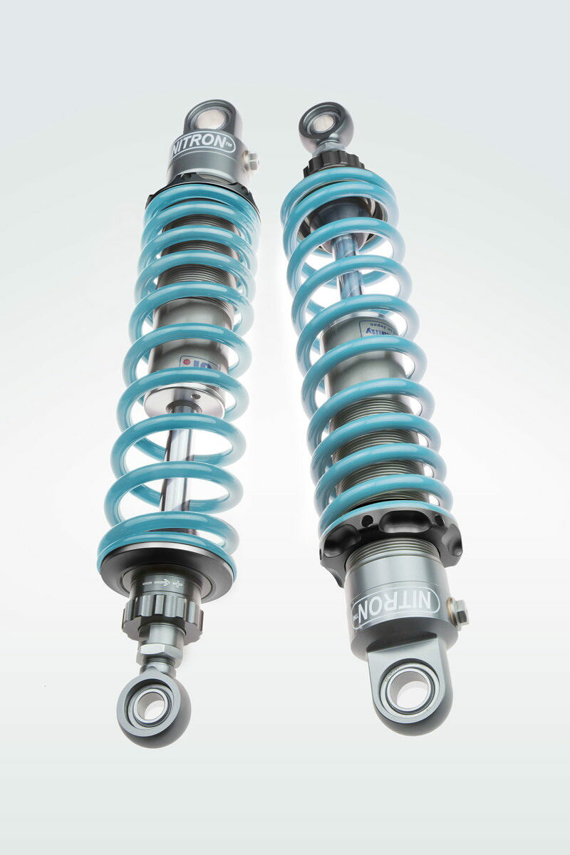 NITRON ナイトロン リアサスペンションツインショック TWIN R1シリーズ ZEPHYR X ZEPHYR400 ZEPHYR750 KAWASAKI カワサキ リアサスペンション サスペンション 足回り テーマカラー：ブラック / スプリングカラー：ターコイズ / ダンパーロッドコーティング(DLC)：あり