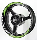 AXXL アクセル 17インチ SP1 カスタム リムステッカー リムステッカー・リムストライプ 外装 カラー(ライン):ライムグリーン / カラー(文字の色):リフレクターレッド