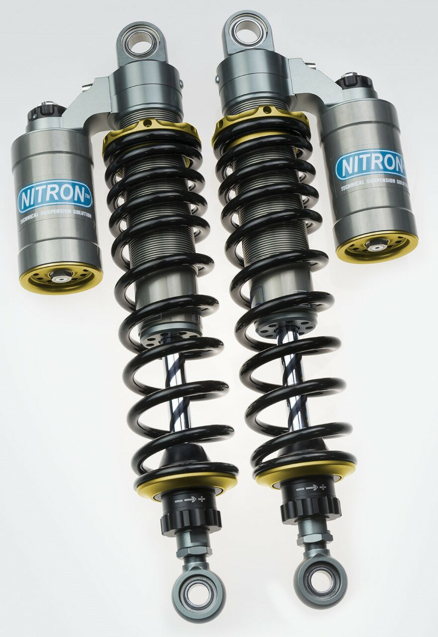 NITRON ナイトロン リアサスペンションツインショック TWIN R3シリーズ STREET TRIUMPH トライアンフ リアサスペンション サスペンション 足回り テーマカラー：ゴールド / スプリングカラー：ブラック / ダンパーロッドコーティング(DLC)：なし