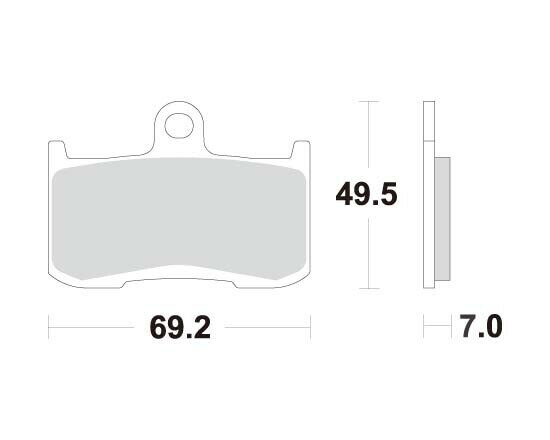 ACCOSSATO アコサット ブレーキパッド デイトナ 675 タイガースポーツ 1050 15 タイガー SE ストリートトリプル RX R ZX-9 Z800 Z1000 TRIUMPH トライアンフ KAWASAKI カワサキ ブレーキ
