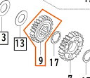 SP武川 SPタケガワ 【補修部品】 カウンターシャフト フォースギア (22T) ミッション・ギア エンジンパーツ エンジン