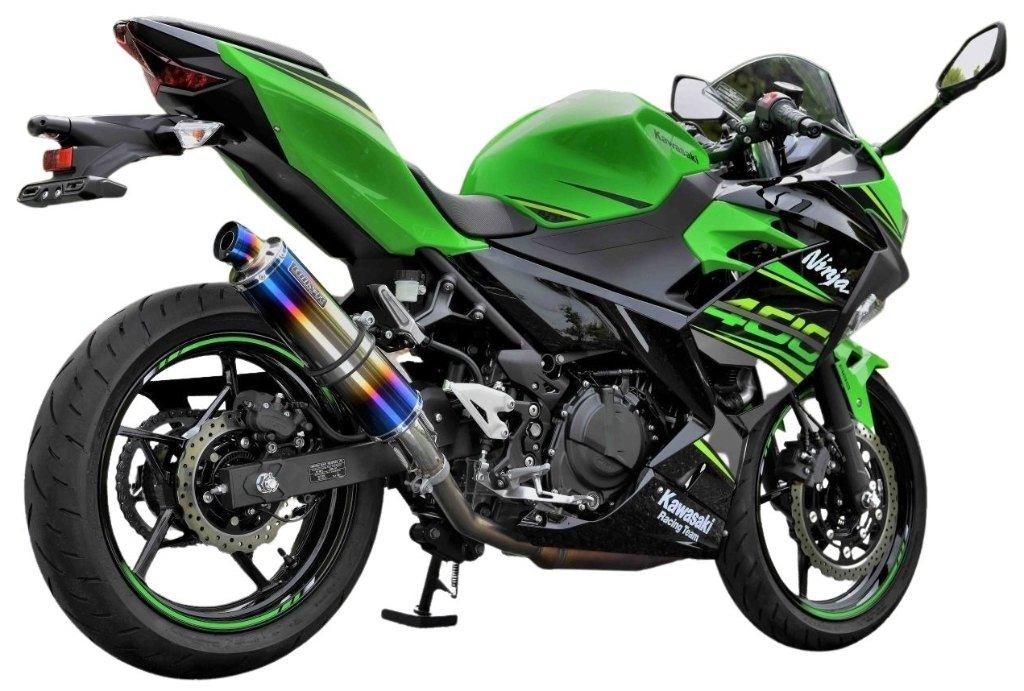 KAWASAKI - BEAMS ビームス R-EVO スリップオンマフラー ニンジャ400 KAWASAKI カワサキ マフラー サイレンサー：ヒートチタン／重量(純正3.8kg)：2.1kg