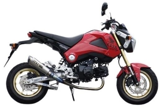 51 cc 〜125 cc  - OVER オーヴァー GP-PERFORMANCE RS-R フルチタン GROM HONDA ホンダ フルエキゾーストマフラー マフラー