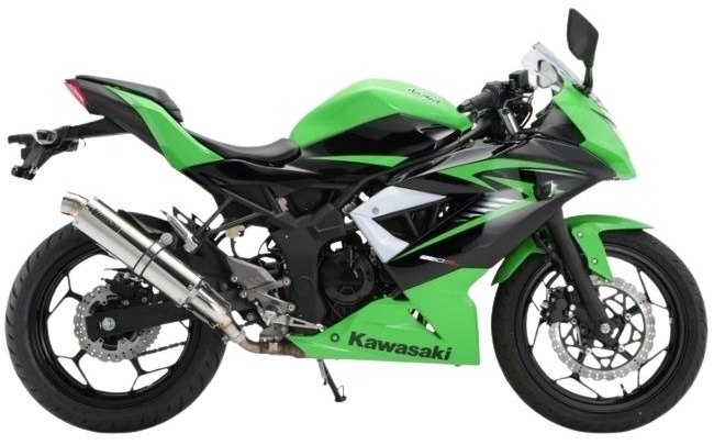 BEAMS ビームス R-EVOステンレス スリップオンマフラー ニンジャ250SL KAWASAKI カワサキ マフラー