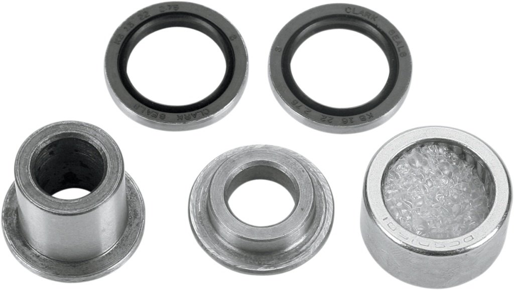 ■商品概要Shock Bearing Kit - Front Upper/Lower | Rear Upper/LowerMounting Position：Rear - Lower/Rear - Upper/Front - Lower/Front - UpperProduct Name：Bearing KitRiding Style：ATV/Off-RoadType：ShockUnits：KitpartNumber：A291003■詳細説明Kit includes the shock bearing，seals，spacers，and pins (if required) to rebuild the upper shock linkPremium design and construction stands up to tough conditionsOlder bearing and seal designs updated to the latest in bearing technology■注意点※取扱説明書が付属する場合は、英語となります。※輸入商材の為、納期が遅れる場合がございます。あらかじめご了承ください。※メーカー都合により商品の仕様変更がある場合がございます。ご了承ください。　※画像はイメージです。■適合車種LT-R 450 QuadRacer LE 4×2&ensp;LT-R 450 QuadRacer LE 4×2 年式: 09 RMX 450 Z&ensp;RMX 450 Z 年式: 10-19 RM-Z 250&ensp;RM-Z 250 年式: 05 &ensp;RM-Z 250 年式: 07-22 RM 125&ensp;RM 125 年式: 01-08 RM-Z 450&ensp;RM-Z 450 年式: 05-22 LT-R 450 QuadRacer&ensp;LT-R 450 QuadRacer 年式: 06-11 LT-R 450 QuadRacer SE 4×2&ensp;LT-R 450 QuadRacer SE 4×2 年式: 08 RMX 450 X&ensp;RMX 450 X 年式: 10-11 RM 250&ensp;RM 250 年式: 01-08 ■商品番号29-1003