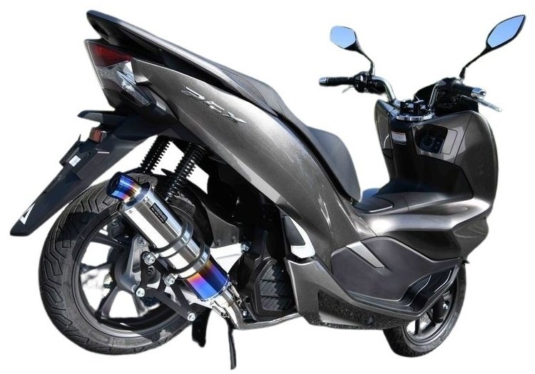 51 cc 〜125 cc  - BEAMS ビームス R-EVO サイレンサー PCX125 HONDA ホンダ フルエキゾーストマフラー マフラー サイレンサータイプ：ヒートチタン／重量 (純正5.35kg)：3.75kg