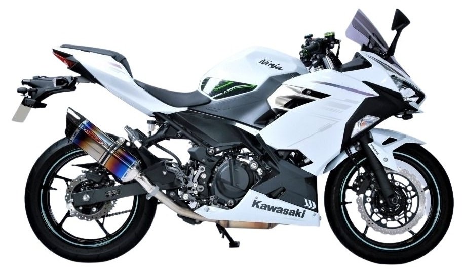 STRIKER ストライカー 'INTER MODEL' SCスリップオン OFF-TypeB JMCA Ninja400 Ninja250 KAWASAKI カワサキ KAWASAKI カワサキ KAWASAKI カワサキ サイレンサーカラー：チタンヒートカラー