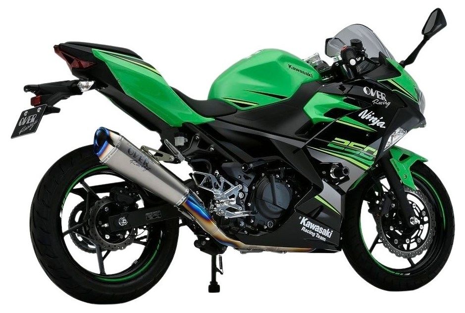 OVER オーヴァー TT-Formula RS+PRO フルチタン2-1 フルエキゾーストマフラー Ninja250 KAWASAKI カワサキ マフラー