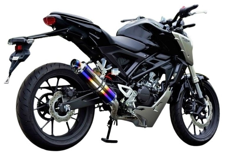 BEAMS ビームス R-EVO フルエキゾーストマフラー CB125R CB150R HONDA ホンダ マフラー サイレンサー：ヒートチタン／重量(純正3.75kg)：3.15kg