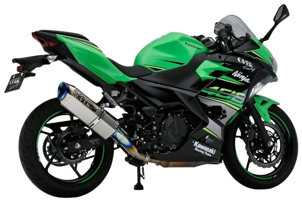 OVER オーヴァー TT-Formula RS フルチタン スリップオンマフラー Ninja400 KAWASAKI カワサキ マフラー