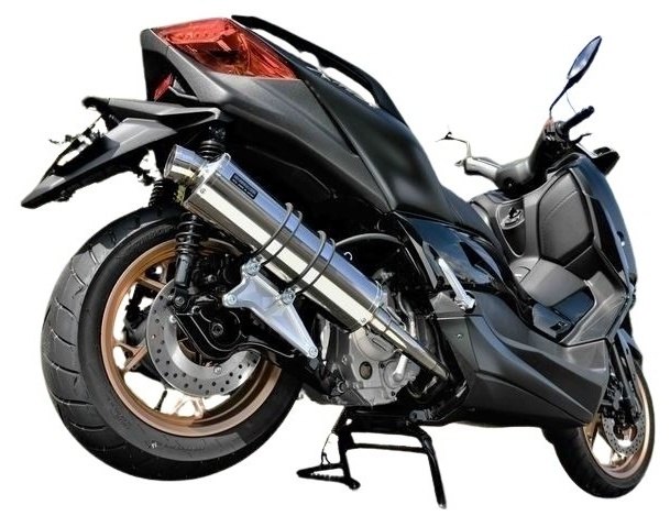 ヤマハ　XMAX 250 BEAMS マフラー　R-EVO R-EVO ステンレスサイレンサー 政府認証：X-MAX250：政府認証 ｜ BEAMS