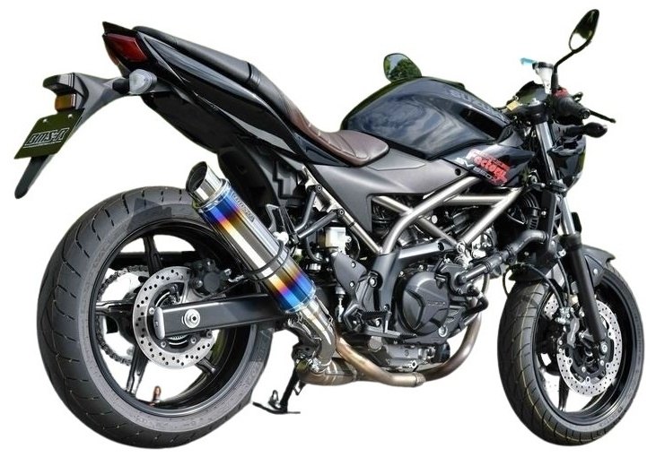 BEAMS ビームス R-EVO2 スリップオンマフラー 政府認証 SV650 ABS SV650X SUZUKI スズキ マフラー サイレンサータイプ：ヒートチタン(重量：2.5kg【純正4.35kg】)