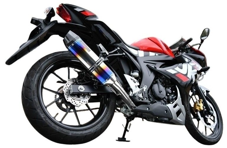 SUZUKI - BEAMS ビームス CORSA-EVOII フルエキゾーストマフラー 政府認証 GSX-R125 GSX-R125S SUZUKI スズキ マフラー サイレンサー：ヒートチタン (重量：3.35kg【純正5.35kg】)