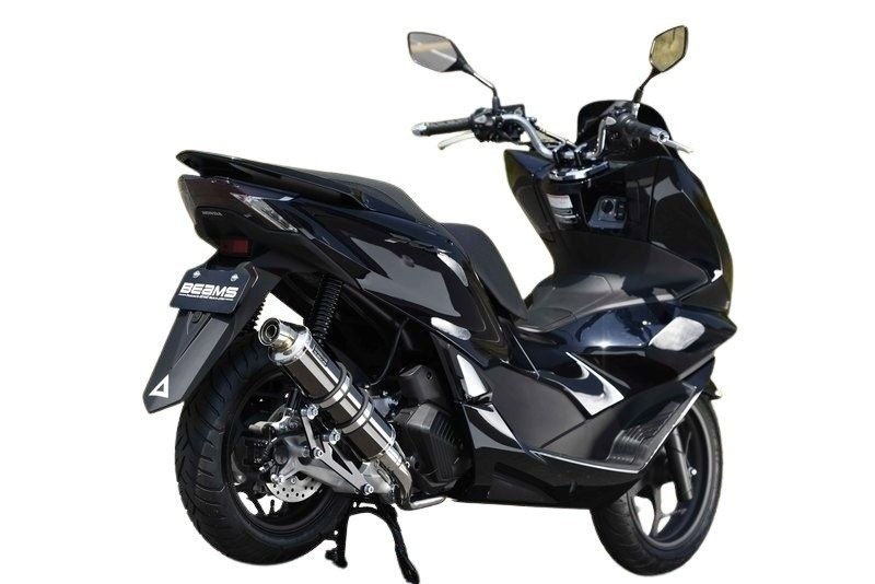 751 cc 〜 - BEAMS ビームス R-EVO サイレンサー 政府認証 PCX125 HONDA ホンダ フルエキゾーストマフラー マフラー タイプ：SMB(スーパーメタルブラック)(重量：3.6kg【純正5.05kg】)
