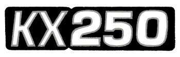 HollyEquip ホーリーエクイップ 1976 KX250 サイドパネルデカール ステッカー・デカール 外装