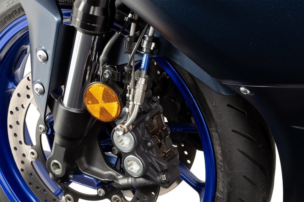 SWAGE-LINE スウェッジライン プロ フロント ブレーキホースキット YZF-R7 YAMAHA ヤマハ ブレーキホース・クラッチホース ブレーキ ホースカラー：クリア / フィッティングカラー：ステンレスブラック 3