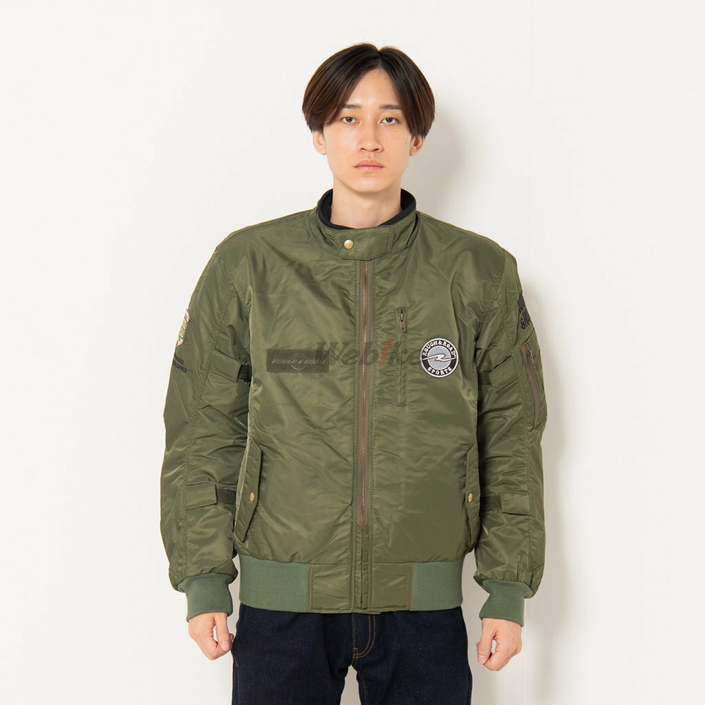 ROUGH＆ROAD ラフ＆ロード MA-1R FP ライディングジャケット オールシーズンジャケット ジャケット アパレル