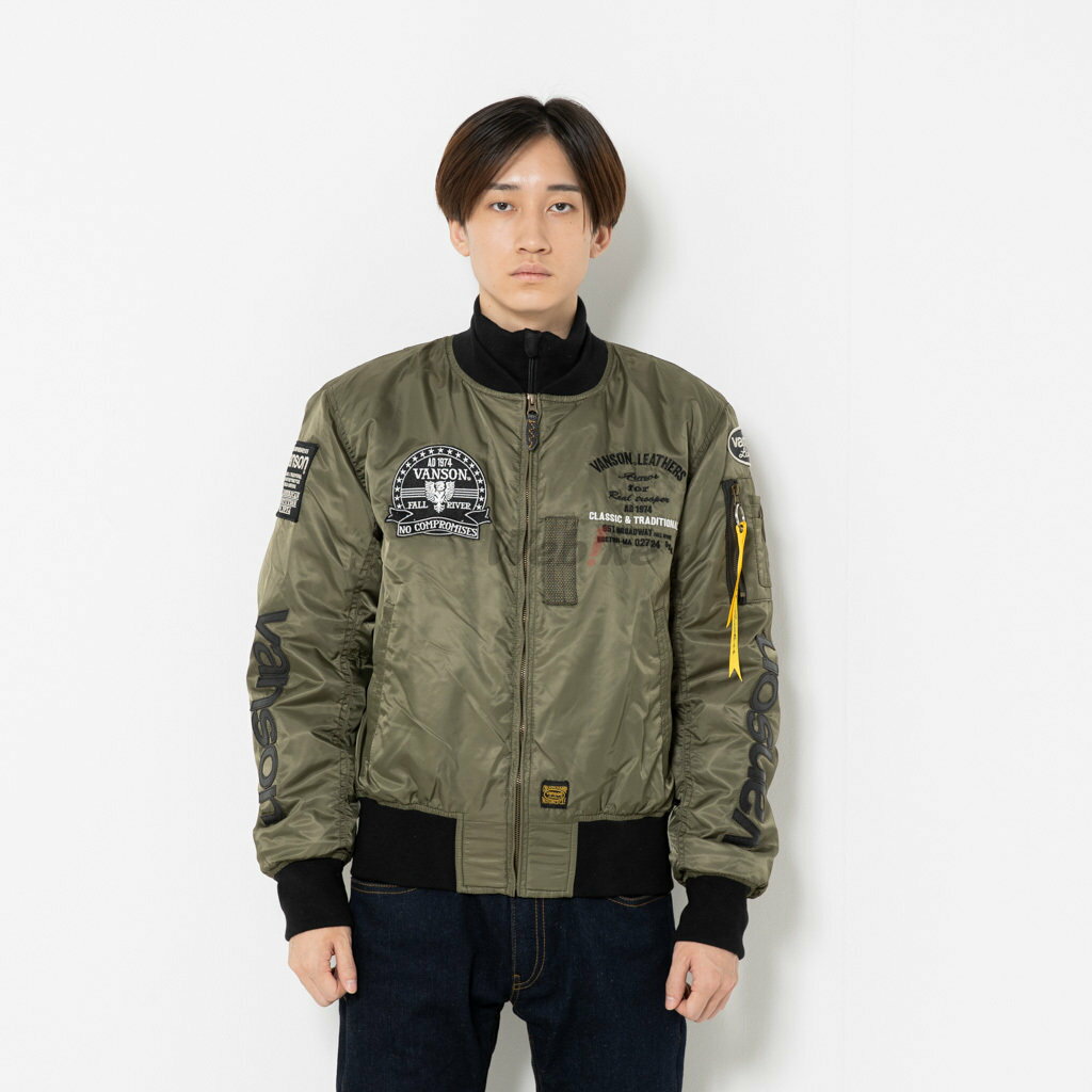 vanson オリーブグリーン色バイクジャケット 楽天市場】バンソン ジャケット（カラーカーキグリーン）（バイク