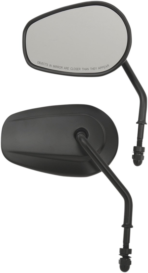 Drag Specialties ドラッグスペシャリティーズ OEM-Style Teardrop Mirror［0640-1308］ ミラー ハンドル