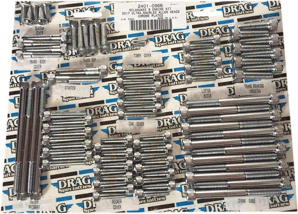 Drag Specialties ドラッグスペシャリティーズ M-Eight Bolt Kit［2401-0966］ HARLEY-DAVIDSON ハーレーダビッドソン 汎用ボルト・ネジ