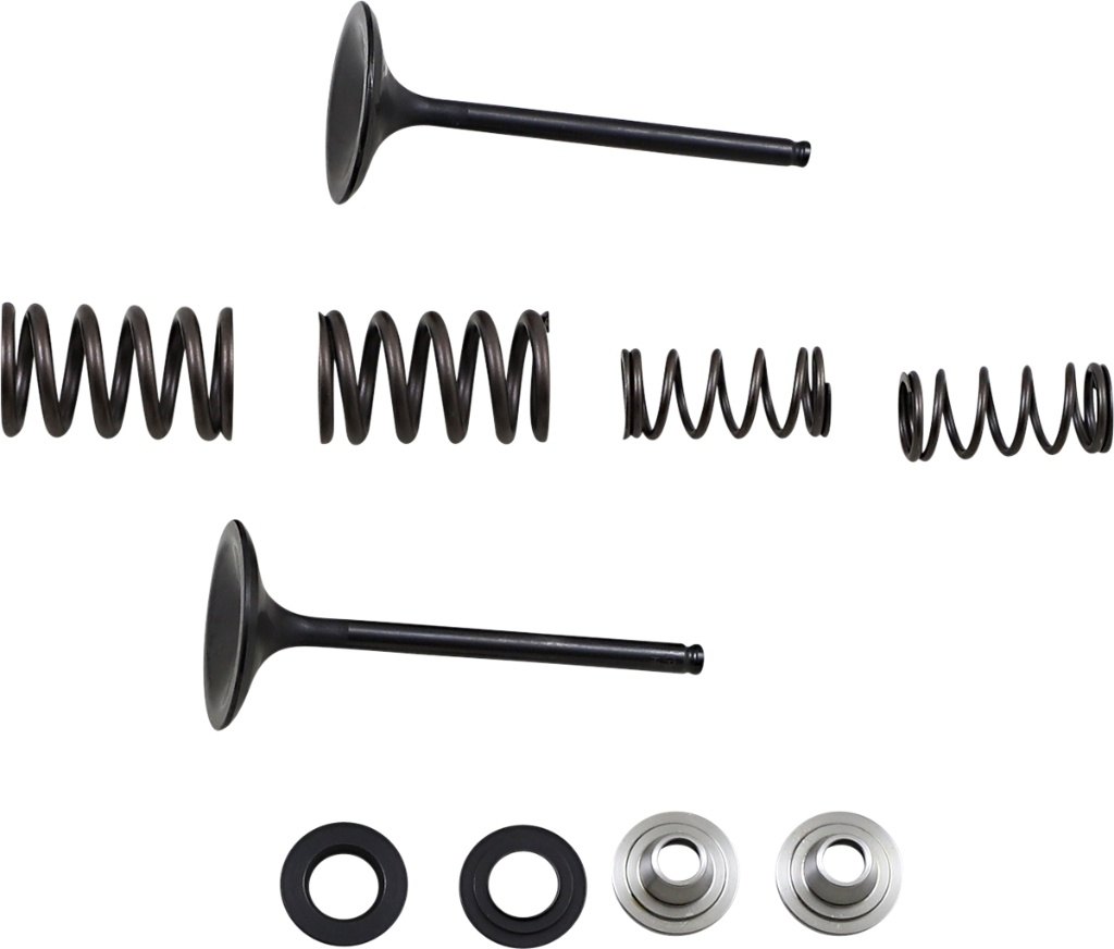 ■商品概要インテーク バルブキット適用：インテーク素材：ステンレス商品名：バルブキット使用シチュエーション：オフロード入数：キットメーカー品番：09262440■詳細説明Stainless steel conversion kits include only what’s neededtoconvert your head to the long-life stainless steel BlackDiamondintake valvesExtend the life of the valve train and intake components by asmuchas 4x over the OEM titanium partsValves are designed to not only offer the best life span overOEM，but also designed to flow and perform better thanOEMcomponentsComponents are created using Finite Element Analysis(F．E．A．)software， as well as proprietary camshaft analysis andspringdesign software to ensure consistent performance andaccuratedesignsSpecifically designed and engineered for each applicationMade in the U．S．A．■注意点※輸入品のため、説明書が付属する場合、外国語の説明書となります。※メーカー都合により商品の仕様変更がある場合がございます。ご了承ください。　※画像はイメージです。■適合車種KX 450 F&ensp;KX 450 F 年式: 06-08