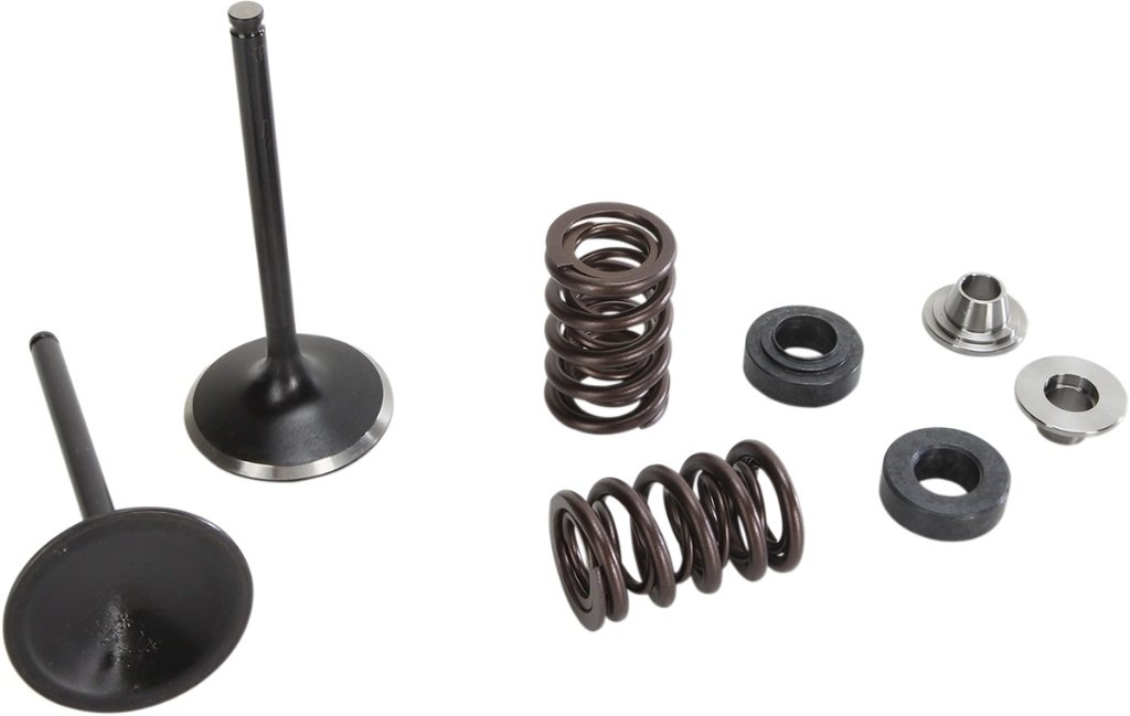 ■商品概要インテーク バルブキット適用：インテーク素材：ステンレス商品名：バルブキット使用シチュエーション：オフロード入数：キットメーカー品番：09262732■詳細説明Stainless steel conversion kits include only what’s neededtoconvert your head to the long-life stainless steel BlackDiamondintake valvesExtend the life of the valve train and intake components by asmuchas 4x over the OEM titanium partsValves are designed to not only offer the best life span overOEM，but also designed to flow and perform better thanOEMcomponentsComponents are created using Finite Element Analysis(F．E．A．)software， as well as proprietary camshaft analysis andspringdesign software to ensure consistent performance andaccuratedesignsSpecifically designed and engineered for each applicationMade in the U．S．A．■注意点※輸入品のため、説明書が付属する場合、外国語の説明書となります。※メーカー都合により商品の仕様変更がある場合がございます。ご了承ください。　※画像はイメージです。■適合車種YZ 450 F&ensp;YZ 450 F 年式: 14-19YZ 450 FX&ensp;YZ 450 FX 年式: 16-20