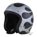 DIN MARKET ディンマーケット AVENGER HELMETS FLAMES SILVER ジェットヘルメット ヘルメット