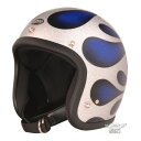 DIN MARKET ディンマーケット AVENGER HELMETS FLAMES BLUE ジェットヘルメット ヘルメット