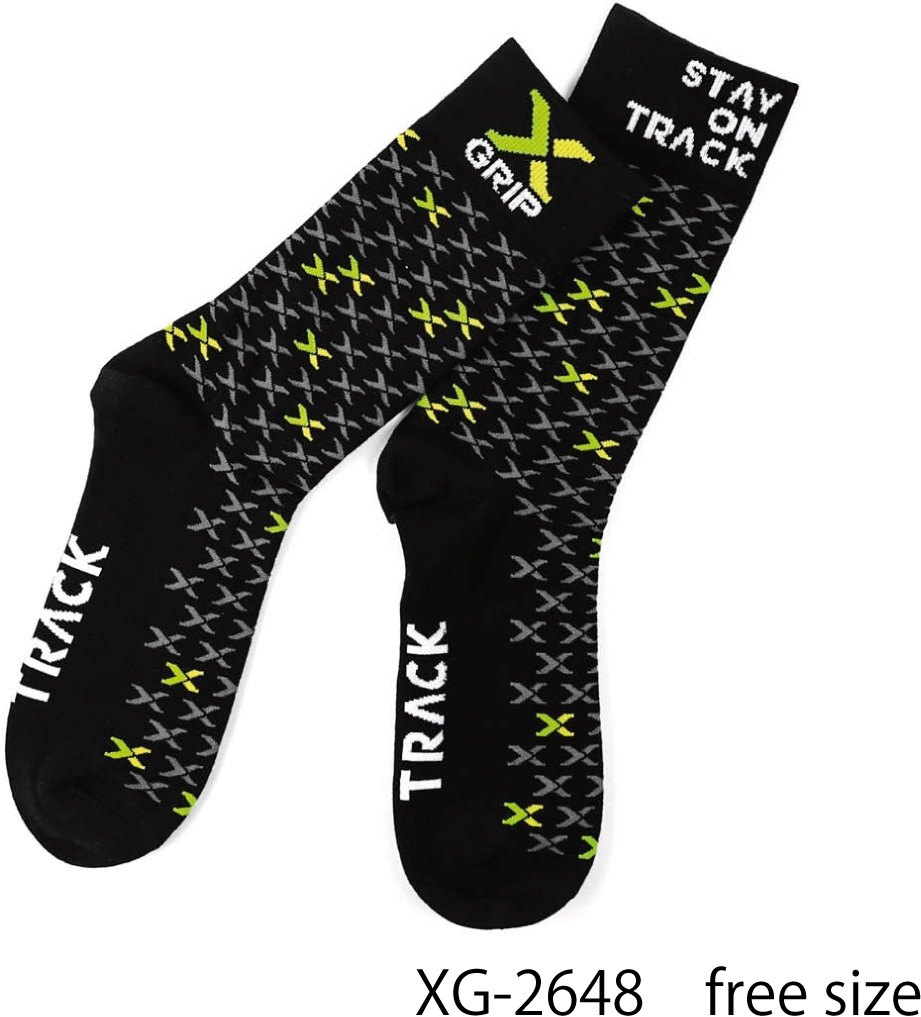 X-GRIP エックスグリップ ロゴ ソックス ソックス・靴下 フットウェア