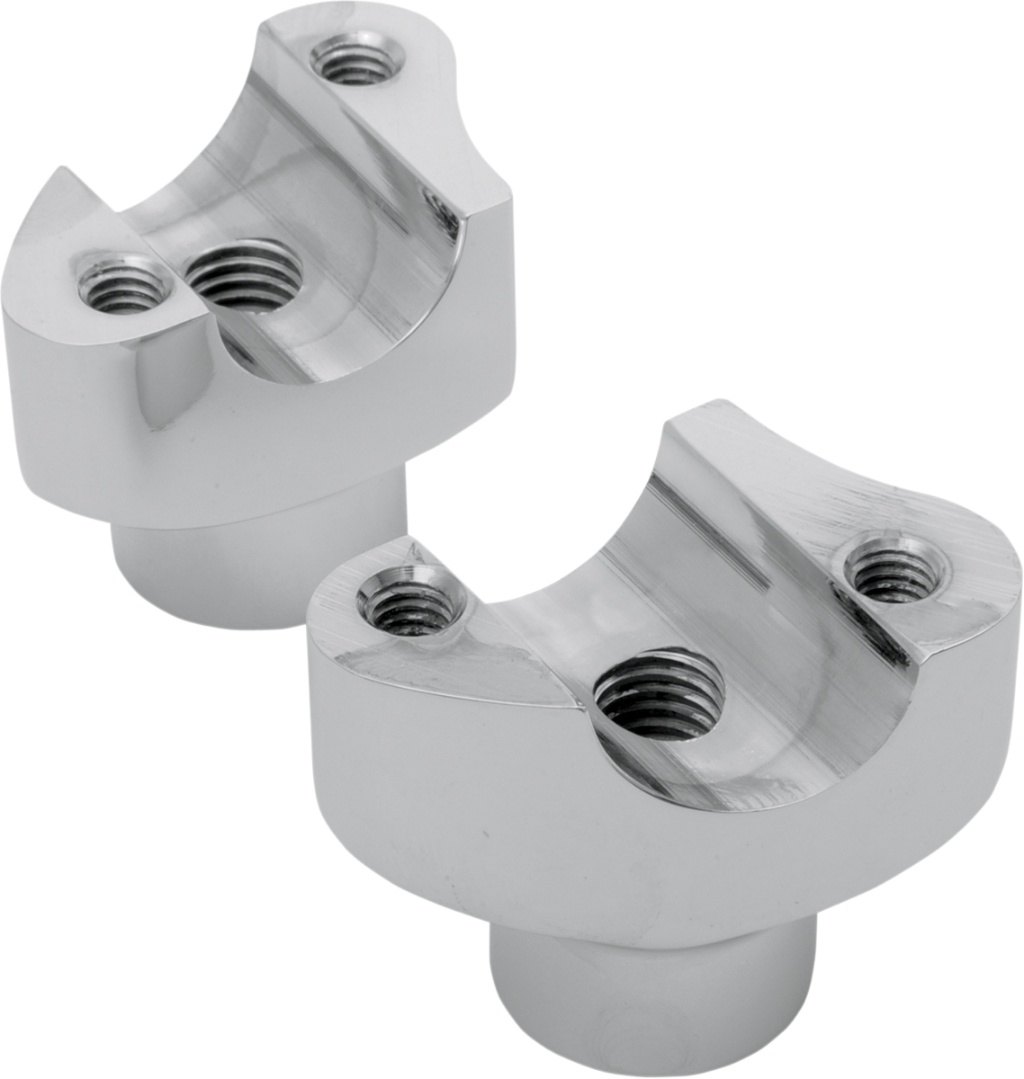 ■商品概要Risers - Straight - 1.7' - ChromeBase Color：SilverBase Finish：ChromeClamping Diameter Imperial：1'Color/Finish：ChromeDiameter - Thread Size：1/2-13Material：6061-T6 AluminumProduct Name：RiserPullback Imperial：0'Riding Style：StreetRise Imperial：1-45/64'Type：StraightUnits：PairpartNumber：06020398■詳細説明These risers are forged from 6061-T6 aluminum forsuperiorstrengthDrilled and tapped for 1/2'-13 riser bolts (boltssoldseparately)CNC-machined for precision fit on handlebars with a 1'diameterclamping areaDesigned to fit applications with 3-1/2' on-center mounts andwillaccept most OEM-style top clamps with offset mount holes■注意点※取扱説明書が付属する場合は、英語となります。※輸入商材の為、納期が遅れる場合がございます。あらかじめご了承ください。※メーカー都合により商品の仕様変更がある場合がございます。ご了承ください。※画像は他のタイプ・カラーリングの場合があります。※画像には他の商品が含まれている場合があります。　※画像はイメージです。