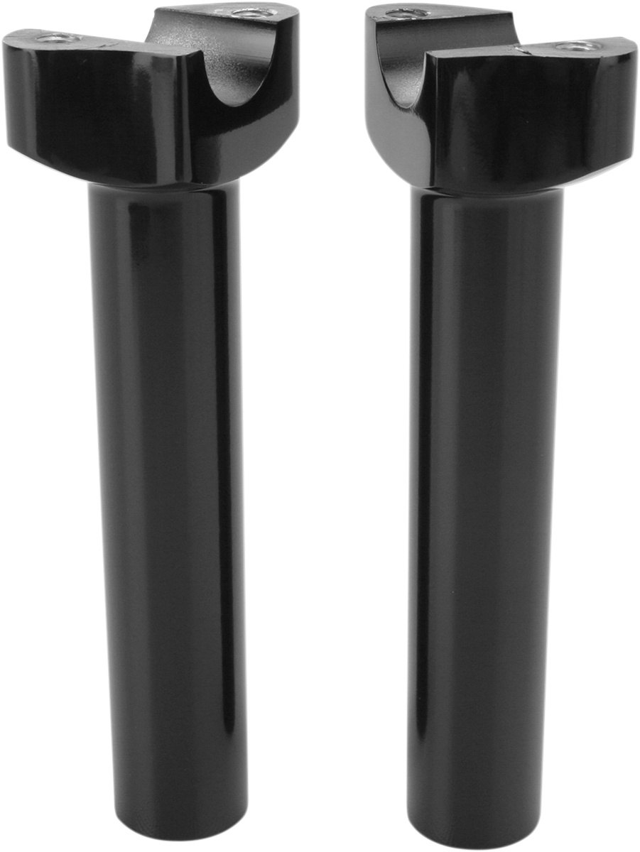 ■商品概要Risers - Straight - 6-1/2' - BlackBase Color：BlackClamping Diameter Imperial：1'Color/Finish：BlackDiameter - Thread Size：1/2-13Material：6061-T6 AluminumProduct Name：RiserPullback Imperial：0'Riding Style：StreetRise Imperial：6-1/2'Type：StraightUnits：PairpartNumber：06020406■詳細説明These risers are forged from 6061-T6 aluminum forsuperiorstrengthDrilled and tapped for 1/2'-13 riser bolts (boltssoldseparately)CNC-machined for precision fit on handlebars with a 1'diameterclamping areaDesigned to fit applications with 3-1/2' on-center mounts andwillaccept most OEM-style top clamps with offset mount holes■注意点※取扱説明書が付属する場合は、英語となります。※輸入商材の為、納期が遅れる場合がございます。あらかじめご了承ください。※メーカー都合により商品の仕様変更がある場合がございます。ご了承ください。※画像は他のタイプ・カラーリングの場合があります。※画像には他の商品が含まれている場合があります。　※画像はイメージです。