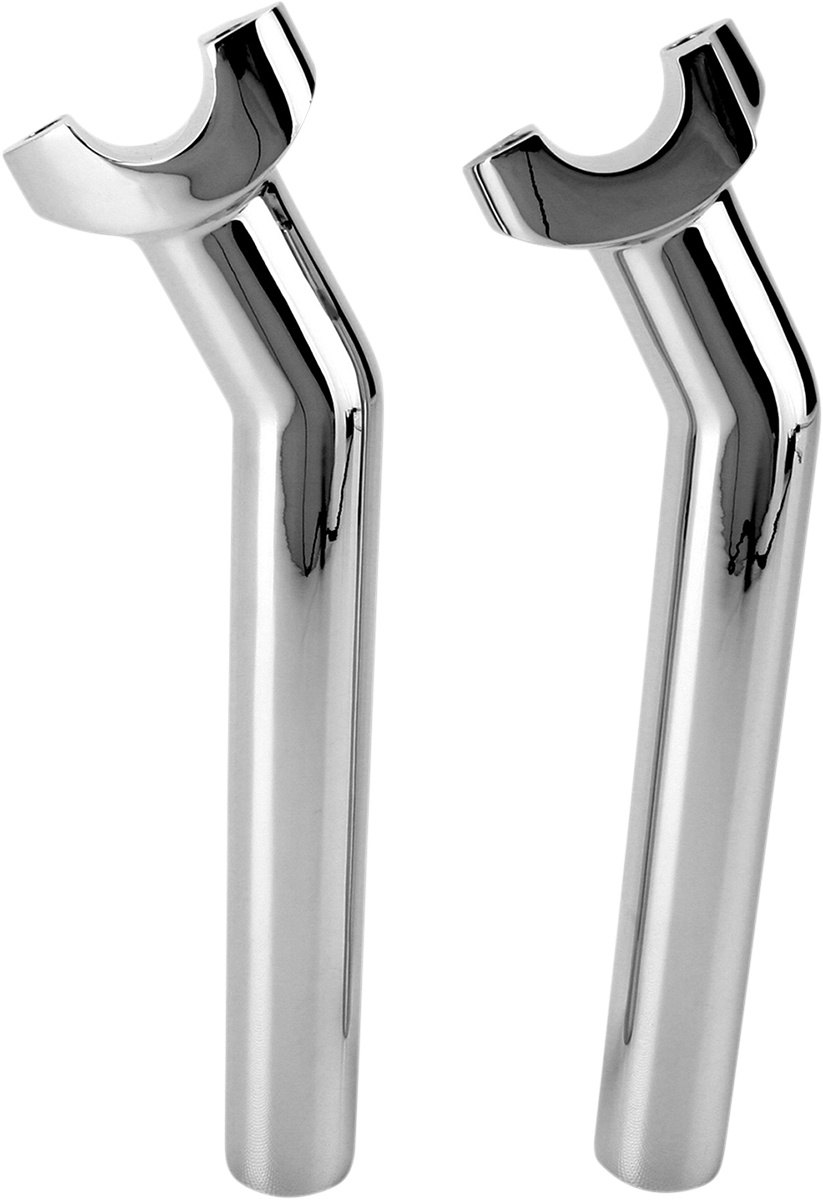 ■商品概要Risers - Pullback - 8-1/2' - ChromeBase Color：SilverBase Finish：ChromeClamping Diameter Imperial：1'Color/Finish：ChromeDiameter - Thread Size：1/2-13Material：6061-T6 AluminumProduct Name：RiserPullback Imperial：1'Riding Style：StreetRise Imperial：8-1/2'Type：PullbackUnits：PairpartNumber：06020412■詳細説明These risers are forged from 6061-T6 aluminum forsuperiorstrengthDrilled and tapped for 1/2'-13 riser bolts (boltssoldseparately)CNC-machined for precision fit on handlebars with a 1'diameterclamping areaDesigned to fit applications with 3-1/2' on-center mounts andwillaccept most OEM-style top clamps with offset mount holes■注意点※取扱説明書が付属する場合は、英語となります。※輸入商材の為、納期が遅れる場合がございます。あらかじめご了承ください。※メーカー都合により商品の仕様変更がある場合がございます。ご了承ください。※画像は他のタイプ・カラーリングの場合があります。※画像には他の商品が含まれている場合があります。　※画像はイメージです。