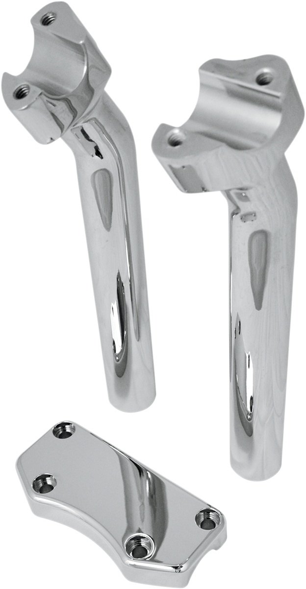 ■商品概要Risers - 9-1/2' - Buffalo - Top - ChromeBase Color：SilverBase Finish：ChromeClamping Diameter Imperial：1'Color/Finish：ChromeMaterial：Billet AluminumProduct Name：RiserPullback Imperial：1-1/2'Riding Style：StreetRise Imperial：9-1/2'Type：PullbackUnits：SetpartNumber：06020594■詳細説明Sold as a kit of two risers， one-piece top clamp and allnecessaryhardwareAvailable for handlebars that have a 1' or 1-1/2' diameterclampingareaTapped for 1/2'-13 boltsMade in the U.S.A.■注意点※取扱説明書が付属する場合は、英語となります。※輸入商材の為、納期が遅れる場合がございます。あらかじめご了承ください。※メーカー都合により商品の仕様変更がある場合がございます。ご了承ください。※画像は他のタイプ・カラーリングの場合があります。※画像には他の商品が含まれている場合があります。　※画像はイメージです。