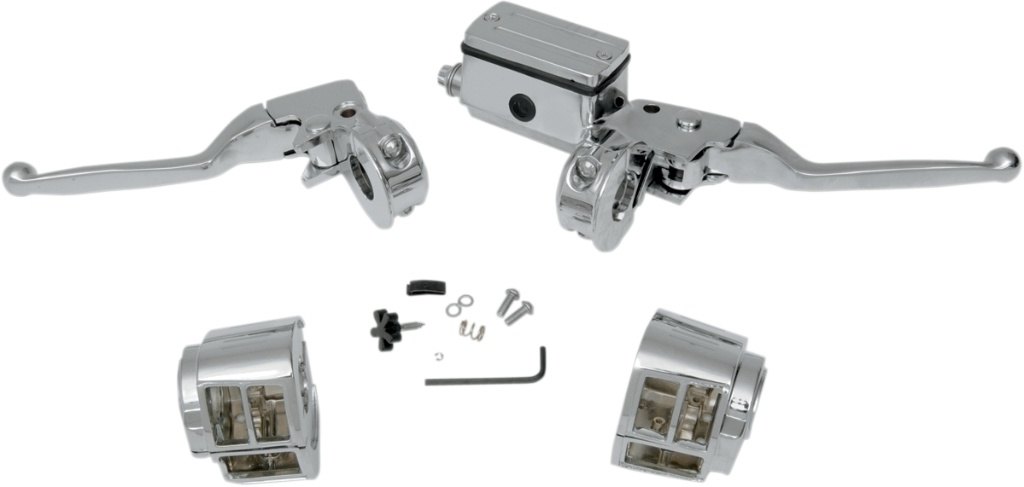 Drag Specialties ドラッグスペシャリティーズ Handlebar Control Kit w/o Switches［0610-0501］ HARLEY-DAVIDSON ハーレーダビッドソン ブレーキ・クラッチレバーセット ハンドル周辺パーツ ハンドル