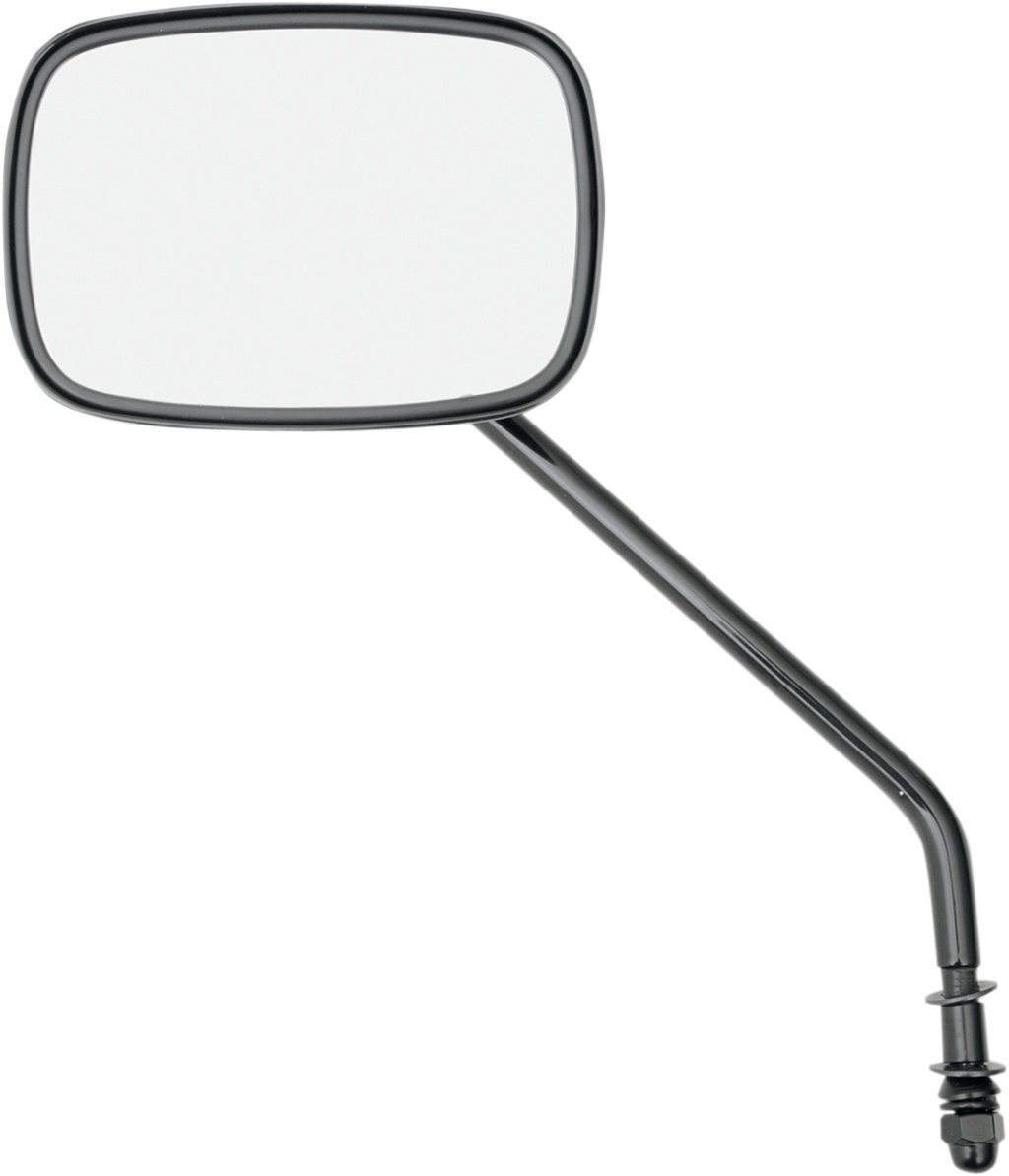 ■商品概要Die Cast Mirror - Long Stem - BlackDisplay Color/Finish：Gloss-BlackMaterial：AluminumMirror Head Height Imperial：5'Mirror Head Shape：RectangleMirror Head Width Imperial：3-1/2'Mount Color/Finish：Die-Cast/Gloss-BlackMounting Location：HandlebarMounting Position：Left/RightMounting Style：Screw-InProduct Name：MirrorRiding Style：StreetStem Style：LongType：Side ViewUnits：EachpartNumber：06400657■詳細説明Fits into stock clutch or brake housing for direct replacementFully adjustable with lightly tinted， 3-1/2' x 5' glass faceFits right or left side■注意点※取扱説明書が付属する場合は、英語となります。※輸入商材の為、納期が遅れる場合がございます。あらかじめご了承ください。※メーカー都合により商品の仕様変更がある場合がございます。ご了承ください。※画像は他のタイプ・カラーリングの場合があります。※画像には他の商品が含まれている場合があります。　※画像はイメージです。■商品番号0640-0657