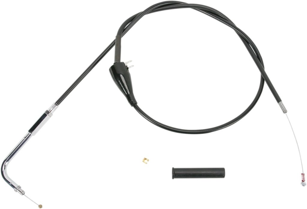 Drag Specialties ドラッグスペシャリティーズ Black Vinyl Throttle/Idle Cable［0651-0655］ Road King Classic EFI FLHRC Custom FLHRS FLHR HARLEY-DAVIDSON ハーレーダビッドソン スロットルワイヤー・アクセルワイヤー ハンドル周辺パーツ ハンドル