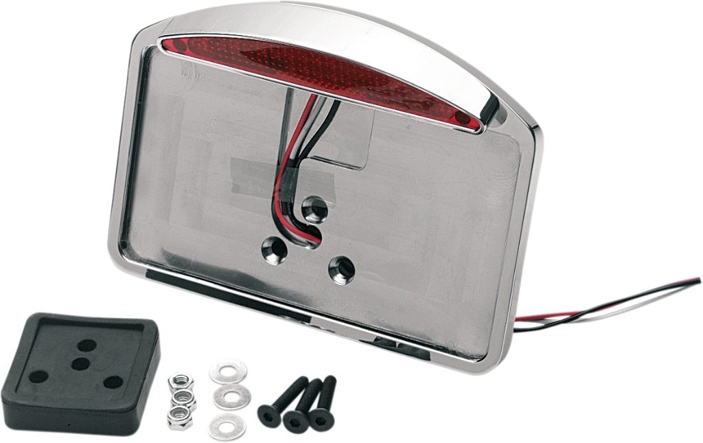 Drag Specialties ドラッグスペシャリティーズ LED Half-Moon Taillight/License Plate Mount［0906-60..
