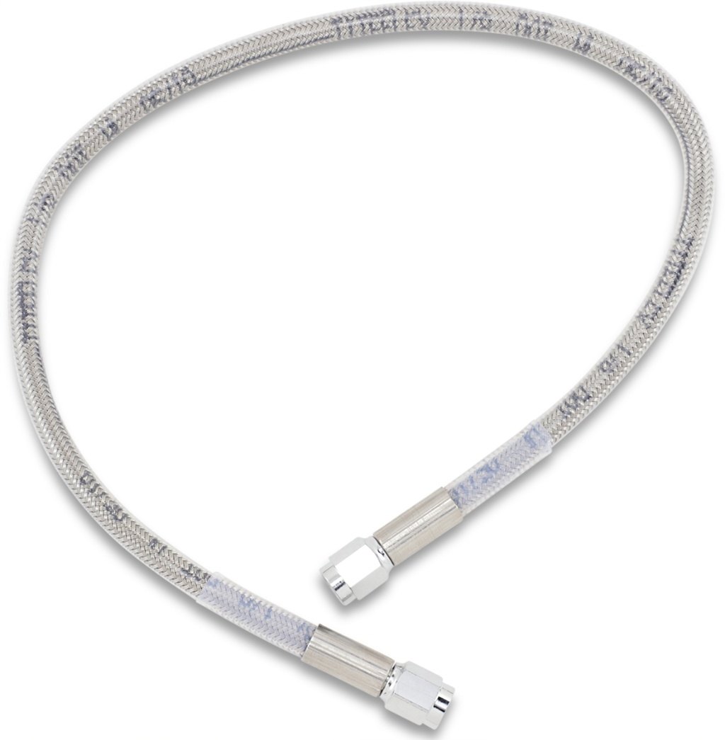 ■商品概要Universal Brake Line - 20”Color/Finish：Silver/Clear-CoatedLength Imperial：20”Material：Stainless SteelMounting Position：Rear/FrontProduct Name：Brake LineRiding Style：StreetType：UniversalUnits：EachpartNumber：12042729■詳細説明Top-quality clear-coated stainless steel-braided or blackvinyl-coated stainless steel/braided brake lines， banjo bolts，brake line fittings and crush washers provide consistent， reliableperformanceBanjo bolts and fittings are chrome-plated steel and soldseparatelyFeature chrome-plated AN-3 endsMade in the U.S.A.’04-’16 XL models use metric 10 mm x 1.25” and 12 mm x 1.50” banjobolts， washers and fittings. All Big Twin (except ’08-’16 Dressers)and pre-’04 XL models use standard 3/8” and 7/16” banjo bolts，washers and fittings. Fittings and washers listed as 3/8”/10 mm canbe used in either application.■注意点※取扱説明書が付属する場合は、英語となります。※輸入商材の為、納期が遅れる場合がございます。あらかじめご了承ください。※メーカー都合により商品の仕様変更がある場合がございます。ご了承ください。※画像は他のタイプ・カラーリングの場合があります。※画像には他の商品が含まれている場合があります。　※画像はイメージです。