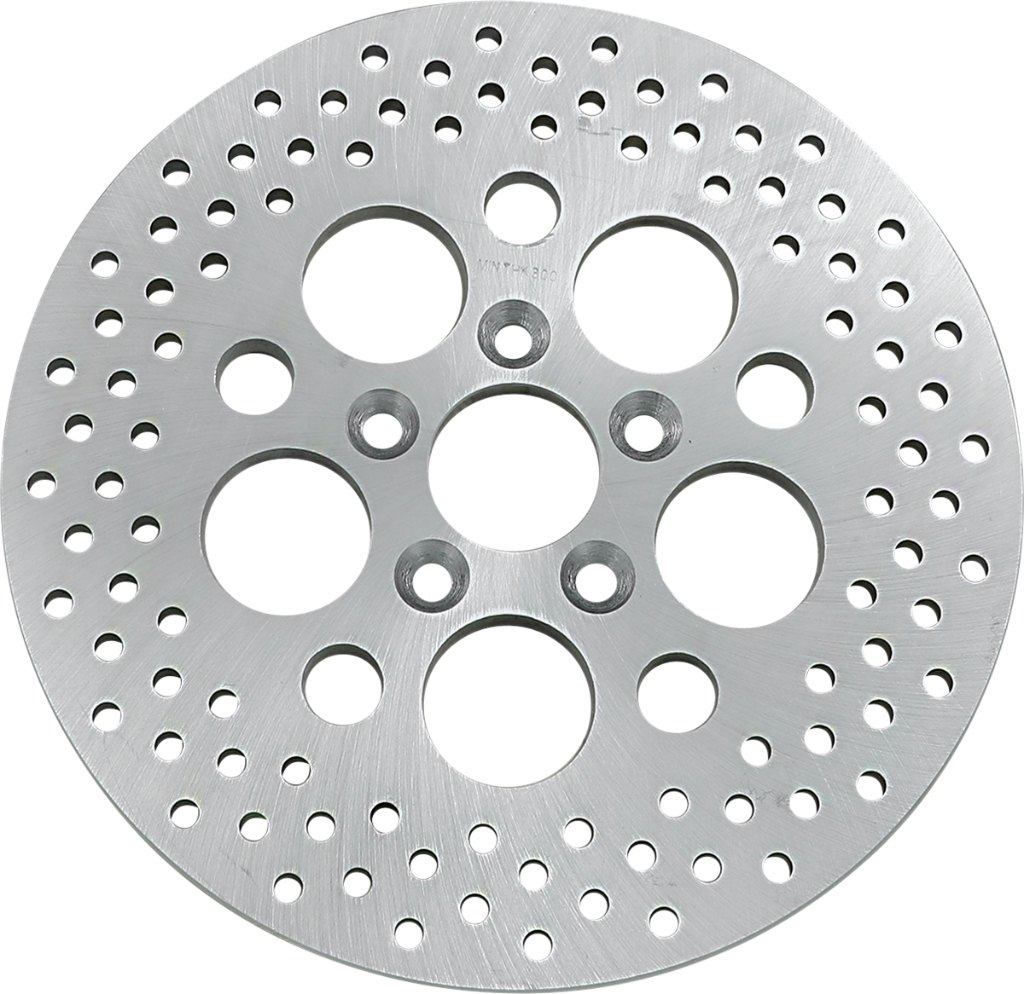 Drag Specialties ドラッグスペシャリティーズ Polished Stainless Steel Drilled Brake Rotor リアディスクローター［1710-1064］ Tour Glide Classic FLTC Electra FLHTC FLT Standard FLHT HARLEY-DAVIDSON ハーレーダビッドソン ブレーキディスクローター ブレーキ