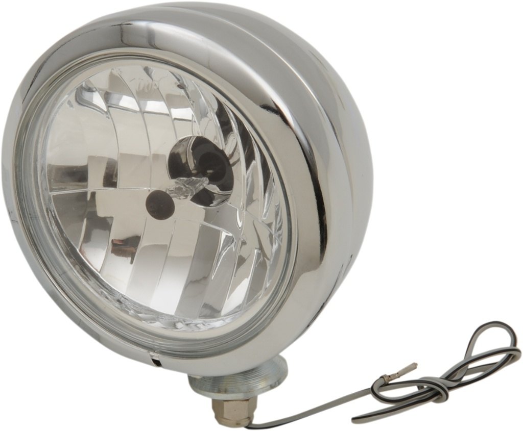 ■商品概要4 1/2' Spotlight - ChromeBulb Type：HalogenFilament/Function：SingleHousing Material：SteelHousing/Stem Color：ChromeLED/Light Color：WhiteLens Color：ClearMounting Style：Stud MountNumber of Bulbs：1Product Name：SpotlightRiding Style：StreetShape：RoundUnits：EachVolts：12 VpartNumber：20011221■詳細説明Chrome steel shellMounts with the stock style 3/8-16 bottom studFeatures a halogen 881 single-filament bulbNot DOT compliant■注意点※取扱説明書が付属する場合は、英語となります。※輸入商材の為、納期が遅れる場合がございます。あらかじめご了承ください。※メーカー都合により商品の仕様変更がある場合がございます。ご了承ください。※画像は他のタイプ・カラーリングの場合があります。※画像には他の商品が含まれている場合があります。　※画像はイメージです。