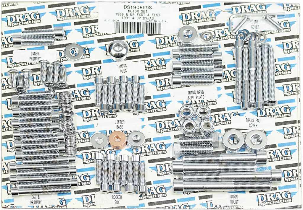Drag Specialties ドラッグスペシャリティーズ Bolt Set［DS-190869S］ Softail Standard FXST Heritage Classic FLSTC Nostalgia FLSTN Springer FXSTS FLST Fat Boy FLSTF Custom FXSTC HARLEY-DAVIDSON ハーレーダビッドソン 汎用ボルト・ネジ