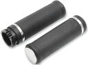Drag Specialties ドラッグスペシャリティーズ Rubber Grips with Accent Rings and End Caps[DS243...