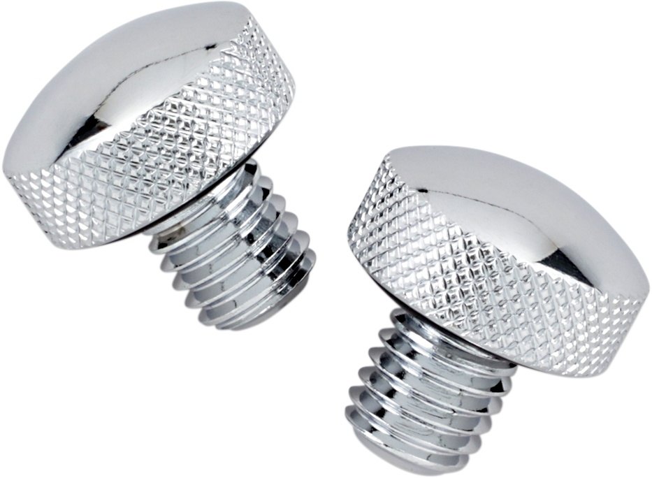 Drag Specialties ドラッグスペシャリティーズ Chrome Knurled Bolt Kit for Softail Seat［DS-490046］